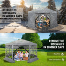 COBIZI 15x15ft Extra Large Pop-Up Gazebo Canopy Tent with Mosquito Netting, Spacious Easy Set-Up Screened Shelter, Durable Outdoor Pavilion with Ground Stakes, Perfect for Patio, Backyard, and Lawn