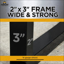 Arrow Carports Galvanized Steel Carport, with 1-Sided Enclosure, Compact Car Metal Carport Kit, 20' x 24' x 7', Charcoal