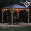 Yardistry 10' x 10' Meridian Gazebo Brown