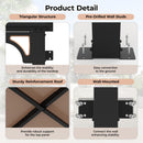 10'x 10'Wall Mounted Gazebo, Hardtop Lean-to Pergola with Polycarbonate Roof, Heavy Duty Outdoor Patio Awnings for Deck, Porch, Backyard, Garden, Weather Resistant, Brown