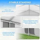 Outsunny 20 x 20 ft Heavy Duty Party Tent Outdoor Gazebo Wedding Tent Event Shelter Carport BBQ with Removable Sidewalls & Windows, Outside Waterproof Canopy for Parties, White and Gray