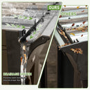 SHPAI 12'x14' Lean to Sunroom, All Weather Wall Mounted Solarium, Hardtop Aluminum Gazebo with Galvanized Steel Roof, 2 Sliding Doors, PVC Screens, Outdoor Permanent Sun Room for Patio, Deck, Backyard