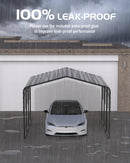 13' x 16' x 10' Metal Carport Heavy Duty, 27 Ga. Steel Roof and 18 Ga. Reinforced Frame, Permanent Shed for Agricultural Machinery, Carport for Cars, Boats, Trucks, and Tractors, N.W. 460 lbs