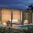 AirWire 10x16 FT Gazebo Pergola Awnings for Patio with Hardtop Gazebos on Clearance Patio Covers for Shade and Rain, Lean to Gazebo Sunroom Patio Canopy Outdoor Pergolas for Patios,Decks,Backyard