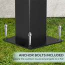 LVUYOYO Louvered Pergola 10' x 10', Outdoor Pergola with Adjustable Roof, Patio Aluminum Frame Metal Gazebo with Curtains and Netting for Patio, Backyard, Garden, Deck (Black)