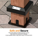 Modern Shade Supreme Cedar Wood Gazebo 12' x 20' with Hardtop Slope Roof, Wooden Grill Gazebo with Durable and Rot-Resistant, Supports Snow Loads and High Wind Speeds, Ideal for Backyard, Deck, Garden