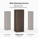 PURPLE LEAF 14' X 28' Outdoor Hardtop Gazebo Patio Wide Aluminum Frame Galvanized Steel Double Roof with Heavy Duty Netting and Curtains for Permanent Hard Top Pavilion Screen Khaki