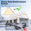 Quictent Heavy Duty 12x20 ft Carport Tent with Ultra-High Peak & Ventilation Windows, Waterproof Outdoor Canopy Shelter for Events, Storage, Parking & Wedding - White