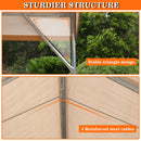 Sophia & William Carport, Heavy Duty 10'x20' Car Canopy Tent,Portable Garage Shelter with 4 Reinforced Steel Cables, Galvanized Steel Frame 150G UV Protective Tarp for Car Boat Truck Party