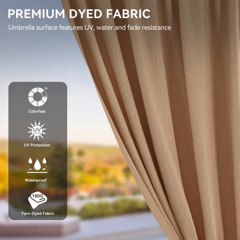 YITAHOME Gazebo 12x12ft Hardtop Heavy Duty Double Roof Outdoor Upgraded Galvanized w/Nettings Curtains Steel Combined of Horizontal Vertical Stripes Roof for Patio, Backyard, Deck, Lawn, Bronze