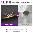 PURPLE LEAF 10' x 10' Outdoor Retractable Pergola with Sun Shade Canopy Patio Metal Shelter for Garden Porch Pavilion Natural Wood Grain Frame Aluminum Gazebo Modern Backyard Grill Pergola Gray