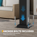 10X12 FT Pergola with Independent Adjustable Rainproof Roof, Outdoor Aluminum Louvered Pergola with Adjustable Top for Deck Garden Backyard