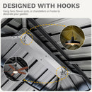 DWVO 13X15FT Gazebo Wood Outdoor Wooden Frame Double Roof Hardtop Galvanized Steel Top Canopy w/Curtain and Netting, Patio Heavy Duty for Deck, Backyard, Beige Yellow