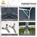 HERA'S PALACE 13x22 ft Heavy Duty Carport Portable Canopy Storage Shelter Shed with Metal Frame and Divider Curtain All-Season Tarp for Car Boat Truck Motorcycle