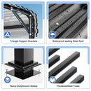 AirWire 20x40 FT Metal Carport Canopy Heavy Duty with Reinforced Base and Galvanized Steel Roof & Frame, Garage Shelter for Cars, Boats and Trucks