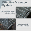 Domi 10x14FT Hardtop Gazebo, Permanent Outdoor Gazebo with Galvanized Steel Double Roof and Aluminum Frame, Curtain and Netting, Pavilion Gazebo for Patio Deck Garden, Grey