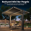 MELLCOM Louvered Pergola 10x10, Outdoor Shade Structure with 6" Aluminum Posts, Modern Aluminum Pergola with Adjustable Roof, Hardtop Gazebo Carport for Patio