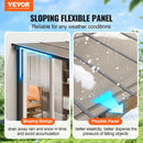 VEVOR Lean to Gazebo for Patio, 10' x 14' Hard Top Gazebo with Aluminum Frame, Wall Mounted & Freestanding Pergola, UV Resistant Polycarbonate Roof, Outdoor Patio Awnings for Deck, Garden and Backyard