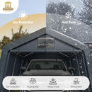 HERA'S PALACE 13x22 ft Heavy Duty Carport Portable Canopy Storage Shelter Shed with Metal Frame and Divider Curtain All-Season Tarp for Car Boat Truck Motorcycle