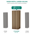 YITAHOME Gazebo 12x12ft Hardtop Heavy Duty Double Roof Outdoor Upgraded Galvanized w/Nettings Curtains Steel Combined of Horizontal Vertical Stripes Roof for Patio, Backyard, Deck, Lawn, Bronze