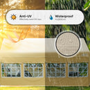 Quictent 13'X20' Retractable Party Tent with Wheels Movable Heavy Duty Carport Garage with Transparent Windows and Curtains