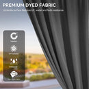 YITAHOME 10x10ft Hardtop Gazebo Heavy Duty Double Roof with Nettings and Curtains Galvanized Steel Outdoor Combined of Vertical Stripes Roof for Patio, Backyard, Deck, Lawns, Gray