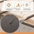 Crownland 10'x14' Outdoor Gazebo Hardtop, Wall-Mounted Lean-to Gazebo with Dewatering Hole, Large Outdoor Pergola Awning, Waterproof for Deck, Backyard, Garden, Porch