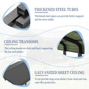 12x20 FT Metal Carport, Heavy Duty Car Port Canopy with Galvanized Steel Roof & Frame, Large Metal Carport Kit, Outdoor Car Garage, Steel Car Shelter for Car, Boat, Truck, Dark Gray