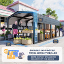 Metal Carport 12x20ft Heavy-Duty | Military-Grade Reinforced Garage Kits with Steel Roof & Hurricane | 550lbs/Sq.Ft Snow/RV/Camper/Truck/Tractor Shelter