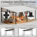 12’ x 20’ Gazebo, Outdoor Pergolas and Gazebos on Clearance, Hard Top Lean to Gazebo with Metal Frame, Pergola Wall Mounted Pergola with Sloped Roof for Patio, Decks, Backyard