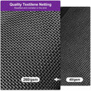 PURPLE LEAF 14' X 20' Outdoor Hardtop Gazebo for Patio Galvanized Steel Double Roof Permanent Canopy Teak Finish Coated Aluminum Frame Pavilion Gazebo with Netting