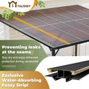 Yalissey 10'×8' Patio Gazebo with Waterproof Fuzzy Strip, Outdoor Gazebo with Innovative Base Support, Wall Mounted Gazebos Pergola with Roof for Backyard, Decks, Garden