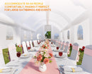 Albott 40x23x15 FT Commercial Inflatable Wedding Tent, 210D Oxford Fabric Portable Heavy Duty Party Tent with 2 Roll-Up Doors & 8 Sand Bags, Gazebo Event House for Wedding Birthday Backyard Party