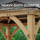 Yardistry 10' x 10' Meridian Gazebo Brown