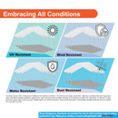 King Canopy Hercules 18-Feet by 20-Feet, 2-Inch Hammertone Steel Frame w/Buttons, 8-Leg, Carport, White