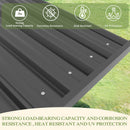 VEIKOU 10x20FT Outdoor Patio Gazebo with 5.5" Width Wood Posts, BBQ Backyard Shelter with Cedar Frame, Grill Gazebo with Sloping Steel Roof Design for Barbecue, Deck, Garden, Light Mocha Brown