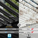 MASTERCANOPY 12’ X 16’ Louvered Pergola Outdoor Aluminum Patio Pergola with Adjustable Roof for Deck Backyard Garden (Black)