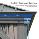 Domi 12' X 16' Hardtop Gazebo Outdoor Metal Gazebo with Galvanized Steel Double Roof Canopy, Aluminum Frame, Curtains and Netting for Patio, Deck, Garden, Grey