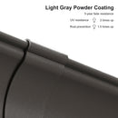 PURPLE LEAF 10' x 12' Hardtop Aluminum Gazebo with Double Metal Roof and String Lights Heavy Duty Permanent Gazebo for Patio Deck Lawn Garden All Weather Outdoor Pavilion Gazebo, Light Grey