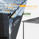 Domi 12x20FT Sunroom,Wall Mounted Gazebo Solarium with Front Door, Both Side Entrance, Galvanized Steel Sloping Roof, Moveable PC Screen, Outdoor Permanent Sun Room Lean to Gazebo for Deck Patio