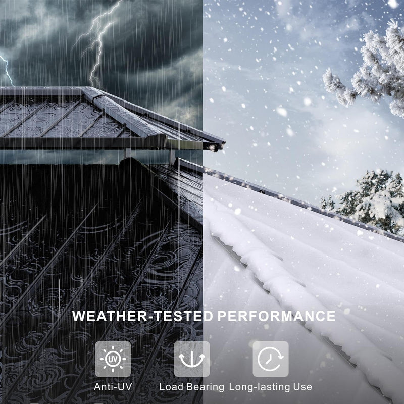 SOLUMIA 10’x12’ Hardtop Gazebo, Galvanized Steel Double Roof Canopy with Aluminum Frame, Outdoor Pavilion with Nettings and Curtains