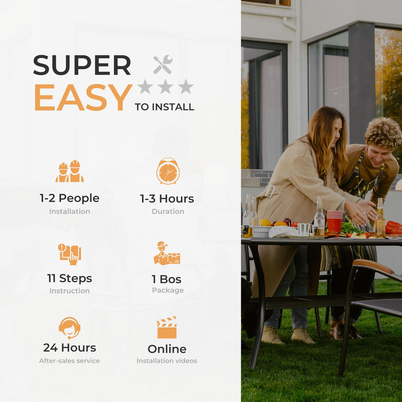 HAPPATIO 10' x13' Outdoor Arched Patio Pergola, Outdoor Retractable Pergola with Sun Shade Canopy, Aluminum Frame with Canopy Fixed in Various Positions for Gardens, Patios, Backyards (Grey)