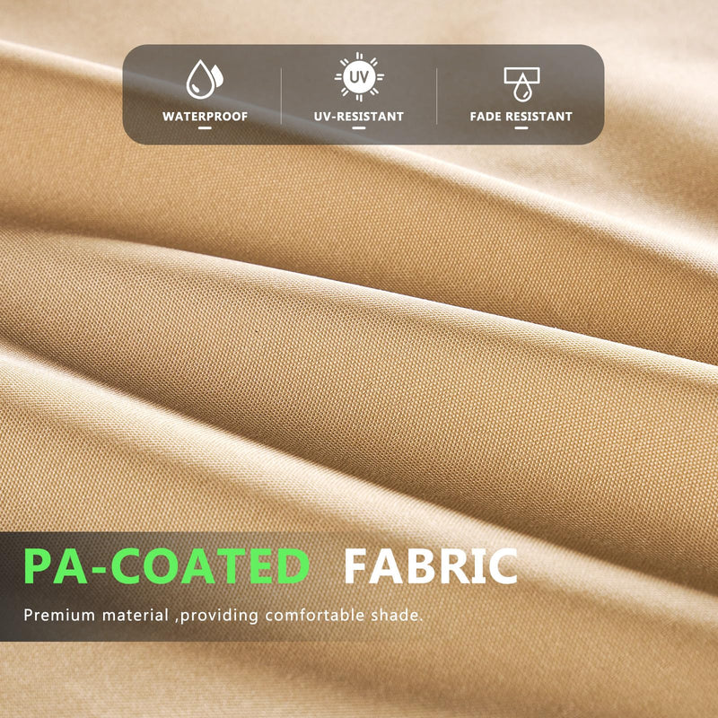 Aoxun 10'x10' Outdoor Pergola, Retractable Adjustable Roof, Aluminum Sun Shade Canopy, Modern Metal Patio Brown Shade Cover for Garden, Backyard and Deck