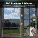 Domi 12x15FT Outdoor Sunroom, All-Season Solarium Gazebo with Galvanized Steel Roof, 4 Sliding Doors, Detachable PVC Screen, Aluminum Permanent Sun Room for Patio Deck Garden