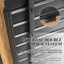 GARTOO 11’x13’ Patio Wooden Gazebo, Galvanized Steel Roof Gazebo & Privacy Curtains and Netting, Double Vented Roof Hardtop Gazebo for Garden, Porch, Lawn, Poolside, Backyard, Deck