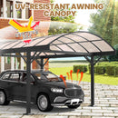 BUPPLEE Heavy Duty Metal Carport Kit 10 x 15 ft, Aluminum Carport with UV50+Resistant PC Sunlight Panels,Sturdy Metal Carports for Cars, Boats,Outdoor Storage Shed,Anti Rust Awning,Snow