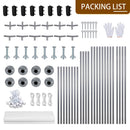 Walsunny Carport, 12x20 ft Heavy Duty Carport Canopy with Roll-up Windows, Portable Garage with Removable Sidewalls & Doors, Car Canopy with All-Season Tarp for Car, Truck, Boat