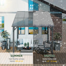 Vongrasig 10’ x 8’ Gazebo for Patio, Large Wall-Mounted Pergola Gazebo on Clearance, Outdoor Lean to Awnings for Backyard, Deck, Patio