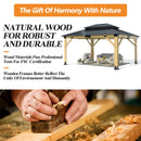13’x15’ Outdoor Wooden Gazebo - Patio Galvanized Steel Gazebos with Double Vented Roof, Heavy-Duty Cedar Wood Gazebo for Garden, Lawn, Poolside, Backyard Deck