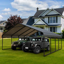 RITERYIFER Metal Carports 10x20 FT Heavy Duty RV Carport Canopy Kits for Garage,Aluminum Car Ports with Steel Shelter Frame Cover for Car or Boats